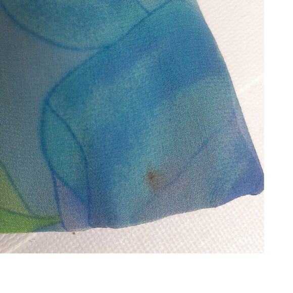 Vintage Mary Sachs Beaded Sheer Overlay Floral Volup Dress READ - Picture 6 of 11